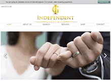 Tablet Screenshot of independentgoldsmith.com